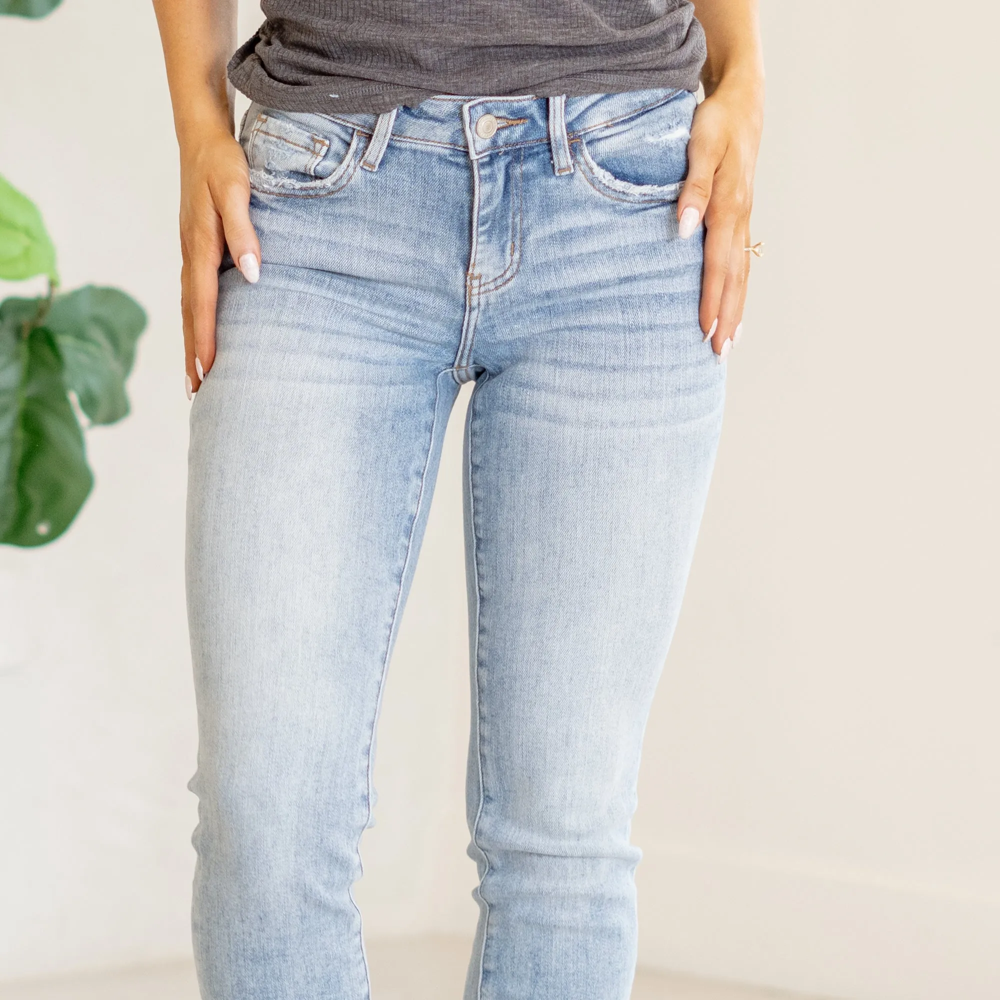 Benefits Mid Rise Cropped Straight Leg Regular & Plus Sizes