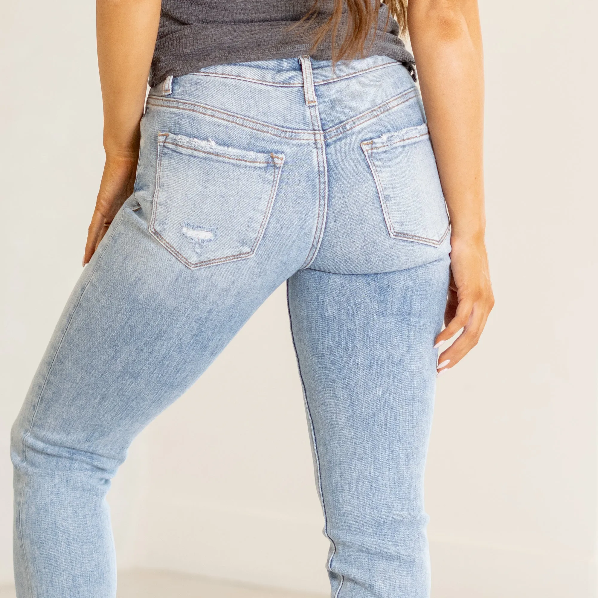Benefits Mid Rise Cropped Straight Leg Regular & Plus Sizes