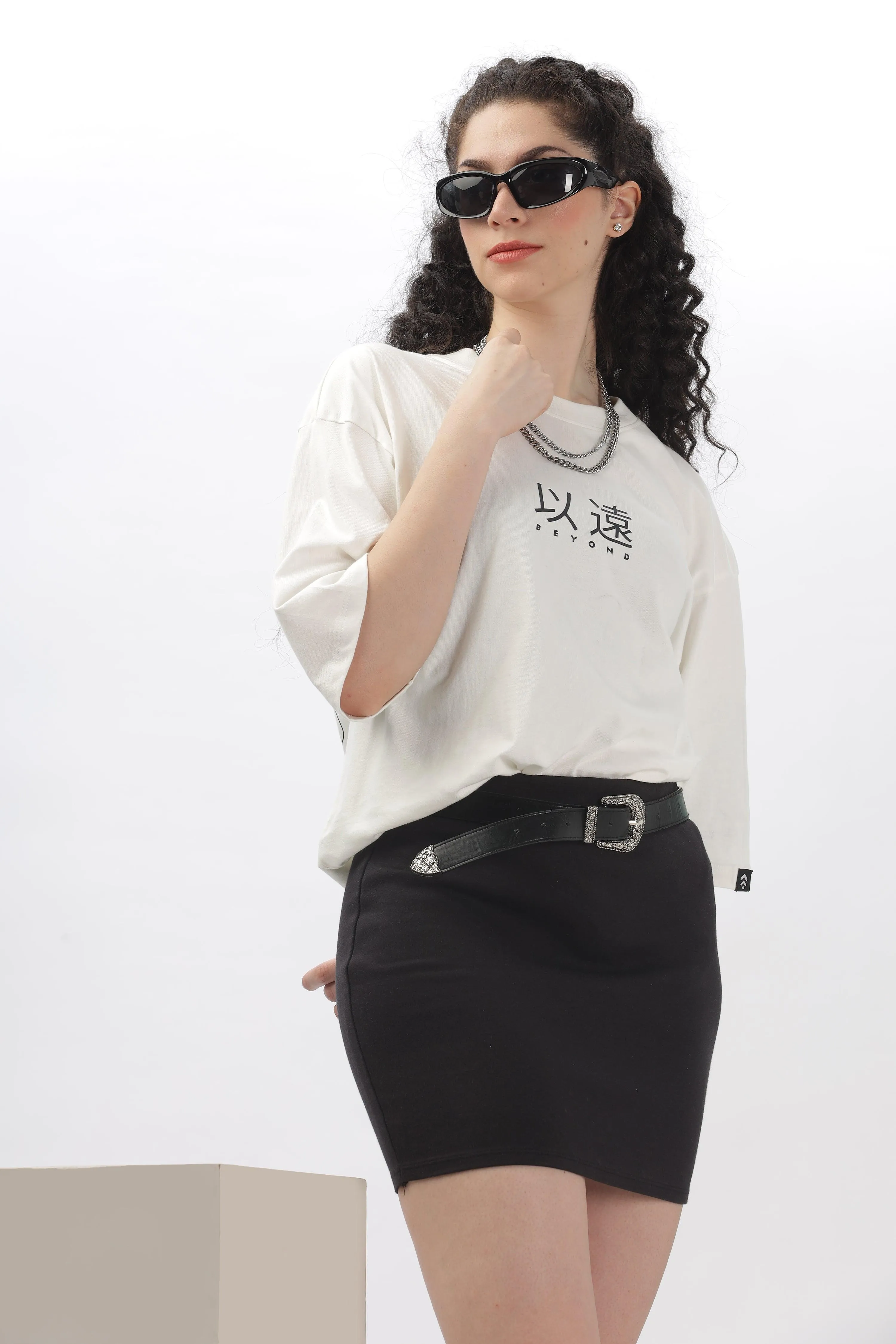 Beyond Off-white Oversized T-shirt
