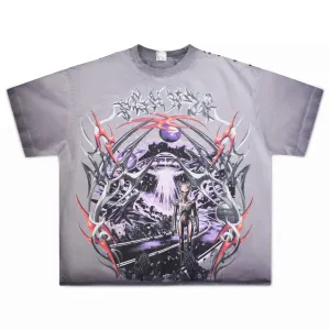BGK Xenovoid Acid Wash T-Shirt - Purple Hase