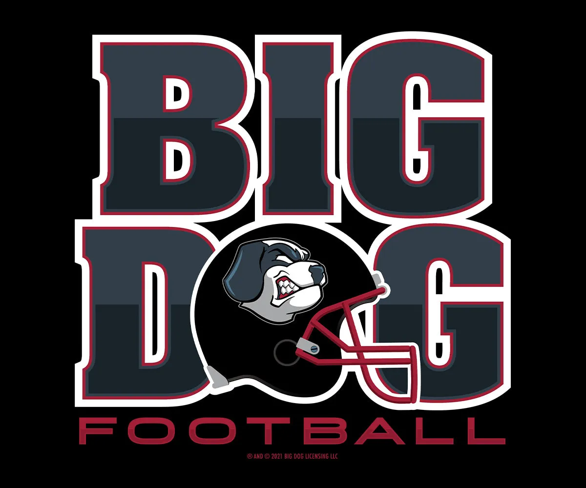 Big Dog Football Helmet T-Shirt