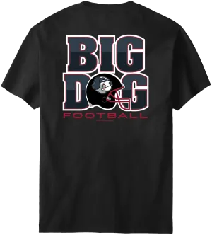 Big Dog Football Helmet T-Shirt