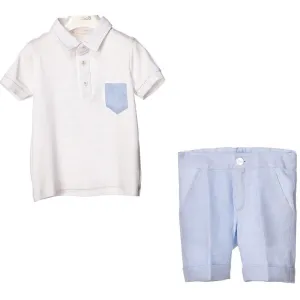 BIMBALO - Polo & Linen Short Set