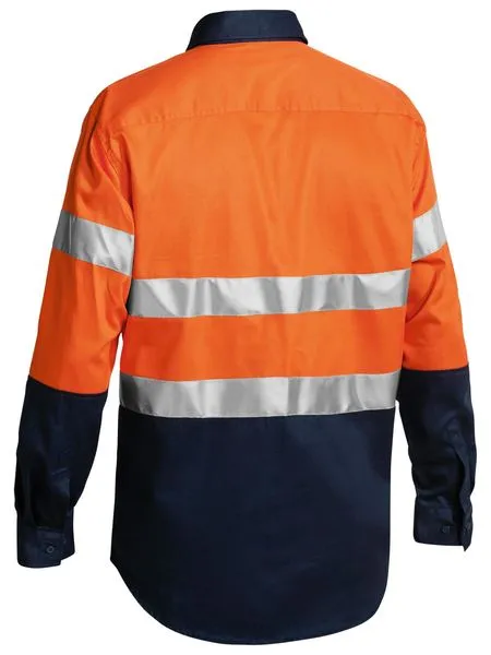 Bisley Taped Hi Vis Closed Front Drill Shirt BTC6456