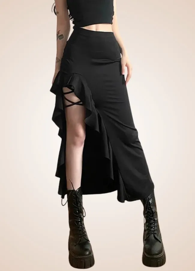 Black Gothic Skirt