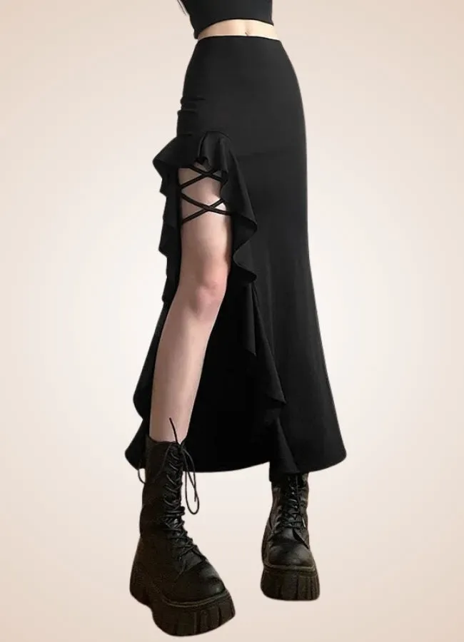Black Gothic Skirt