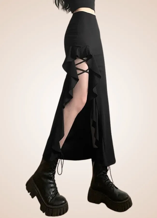 Black Gothic Skirt