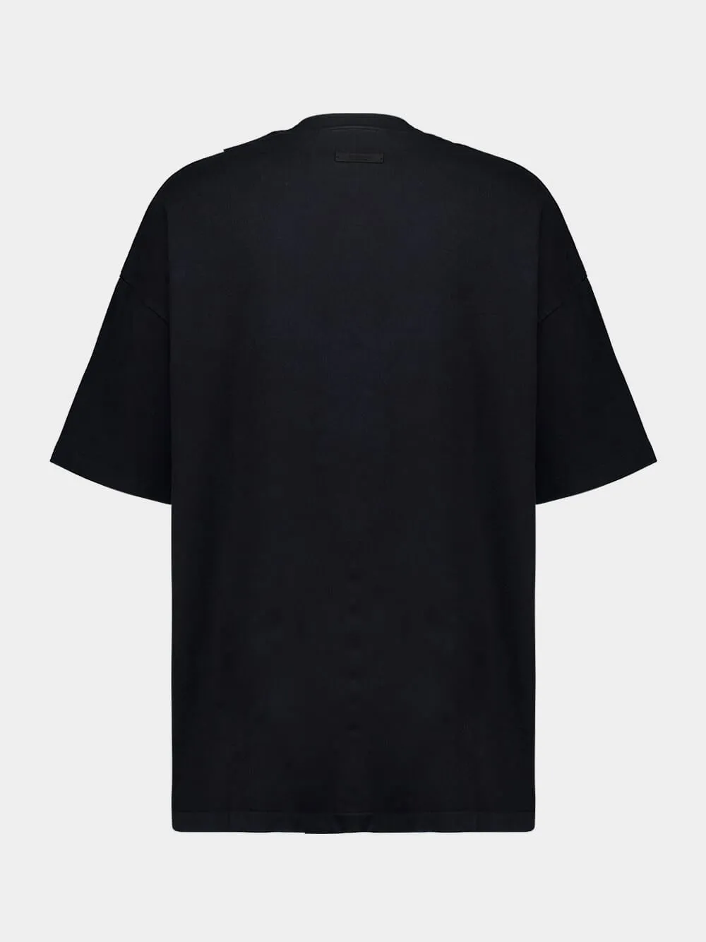 Black Heavy Jersey T-Shirt with Logo
