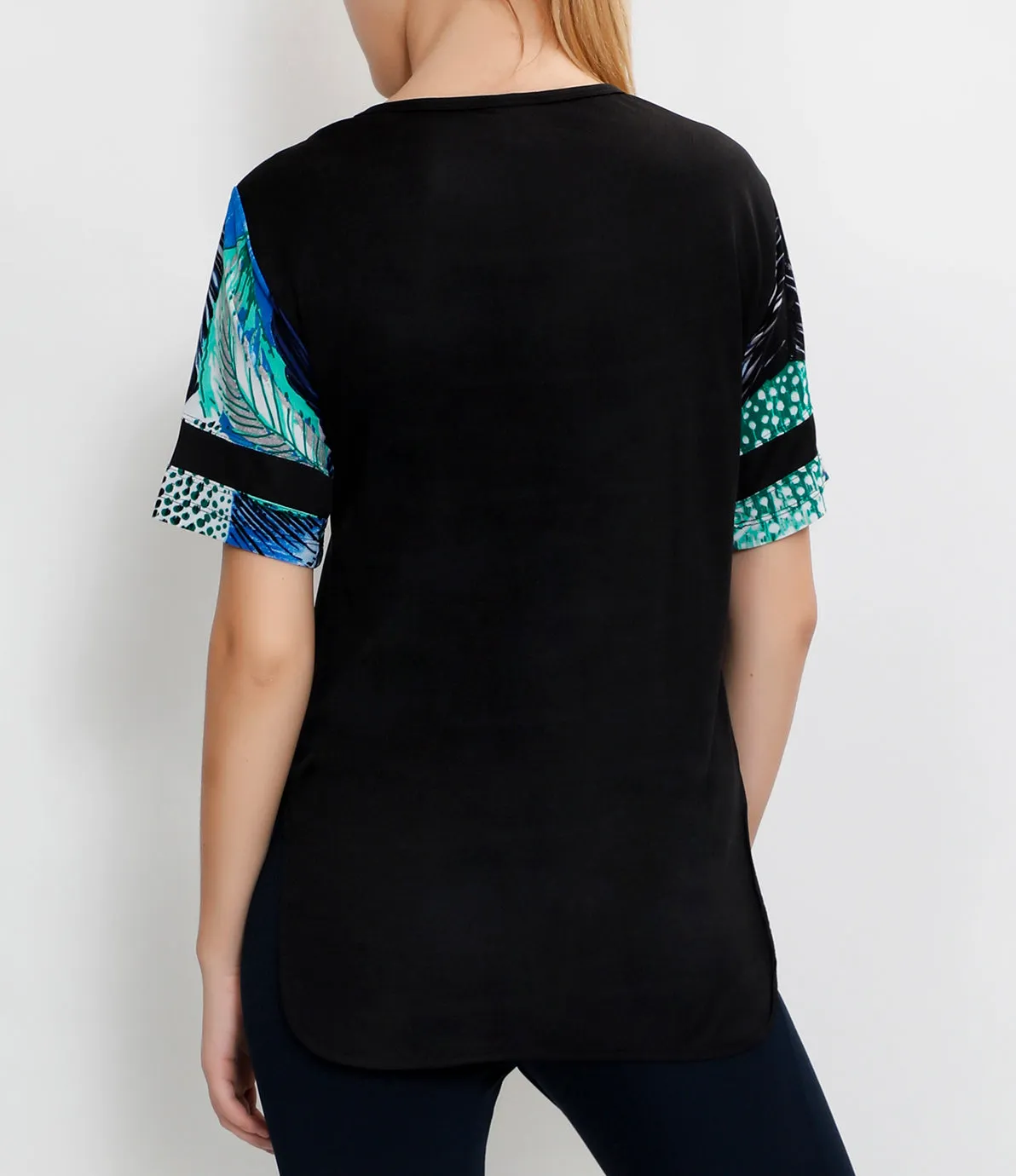 Black Illusion Long T-Shirt