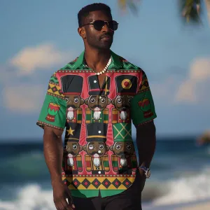 Black Nutcrackers Hawaiian Shirt Afro Christmas DT03