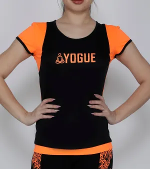 Black Orange Racerback T-Shirt