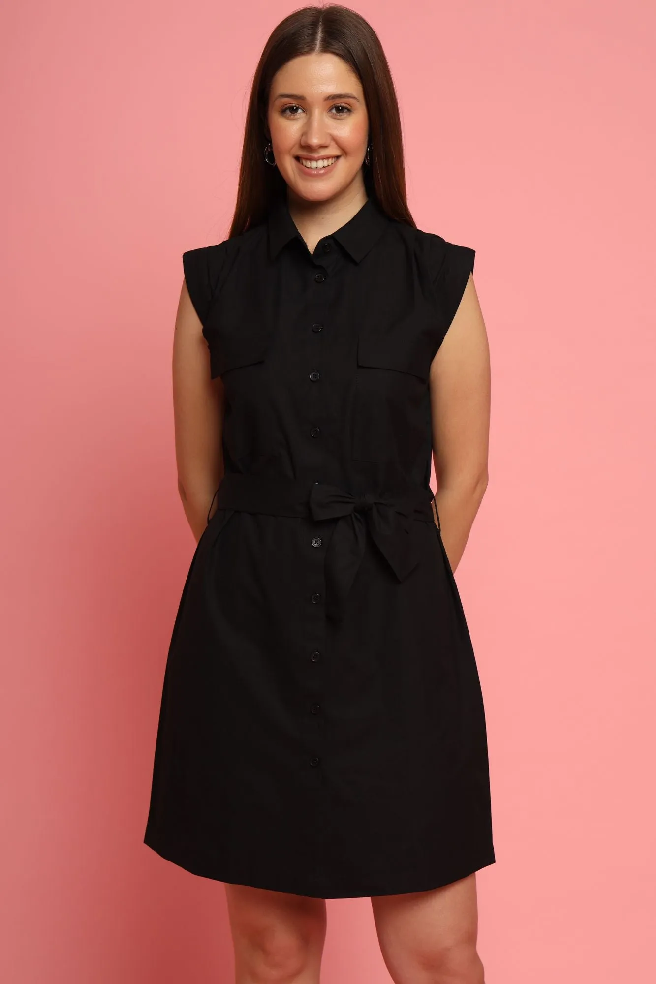 Black Shirt Dress