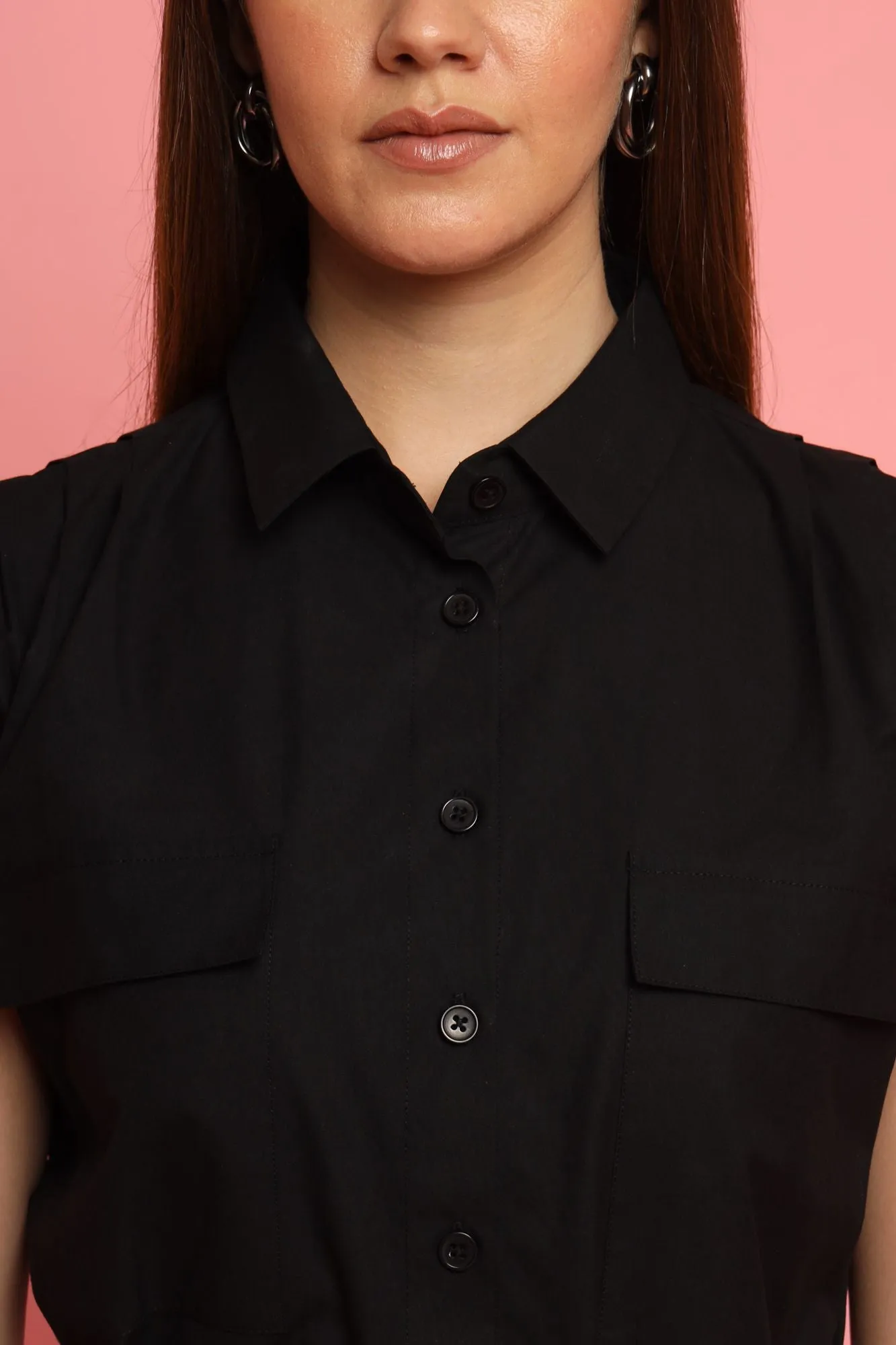 Black Shirt Dress
