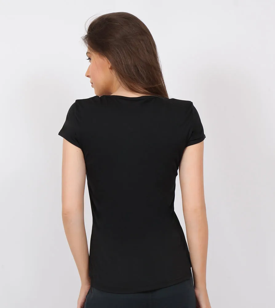 Black Silver Oblique T-Shirt
