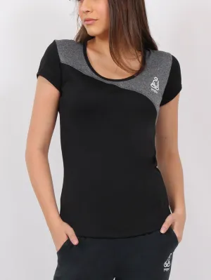 Black Silver Oblique T-Shirt