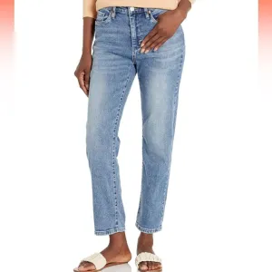BLANK NYC THE MADISON CROP JEANS IN LIGHT WASH SIZE 30.