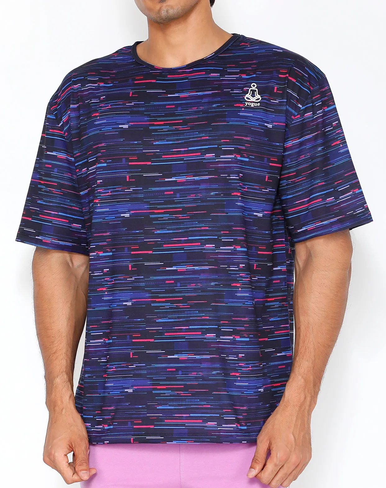 Blue Glitch OverSize T-Shirt