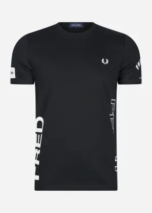 Bold branding t-shirt - black