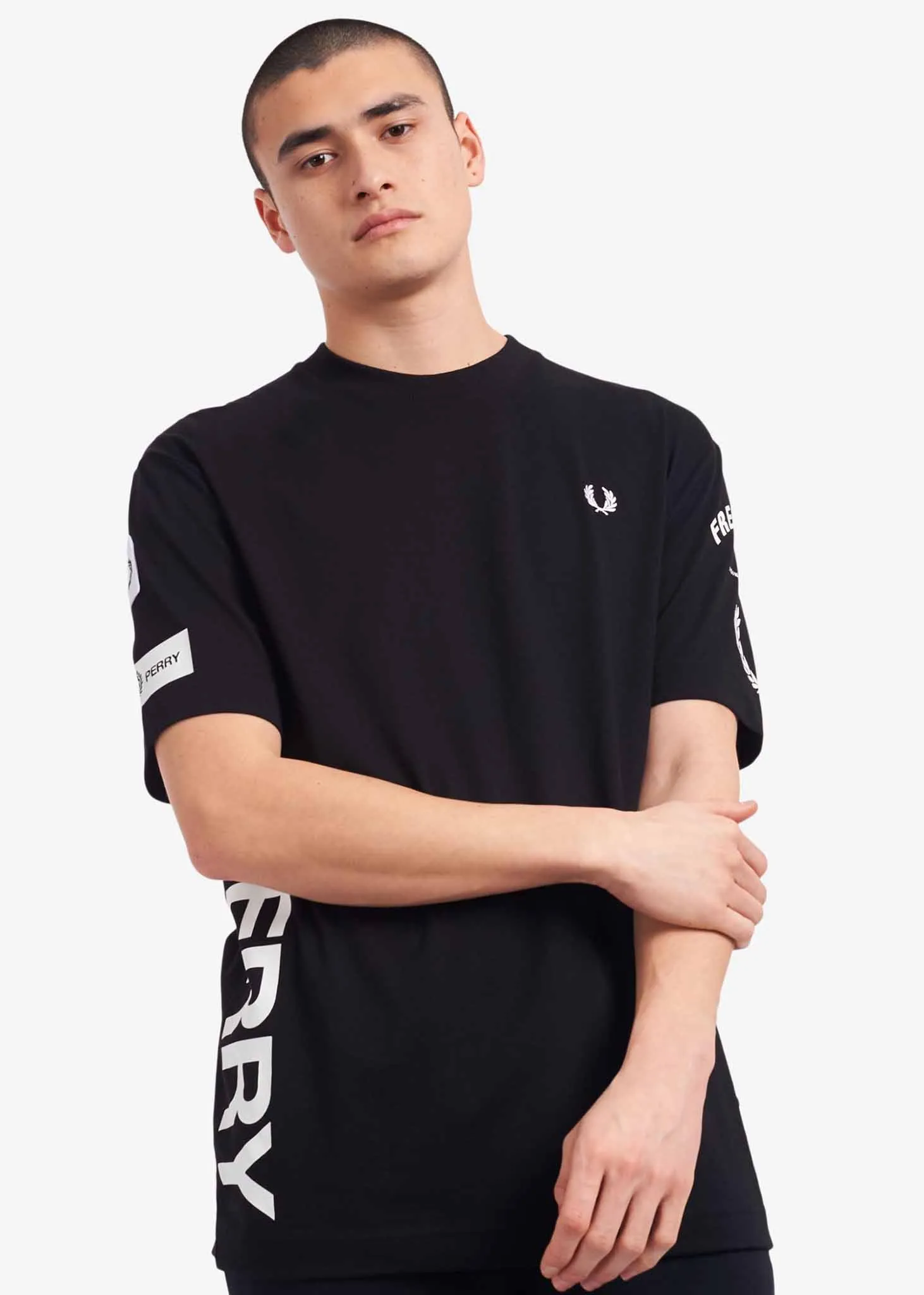 Bold branding t-shirt - black
