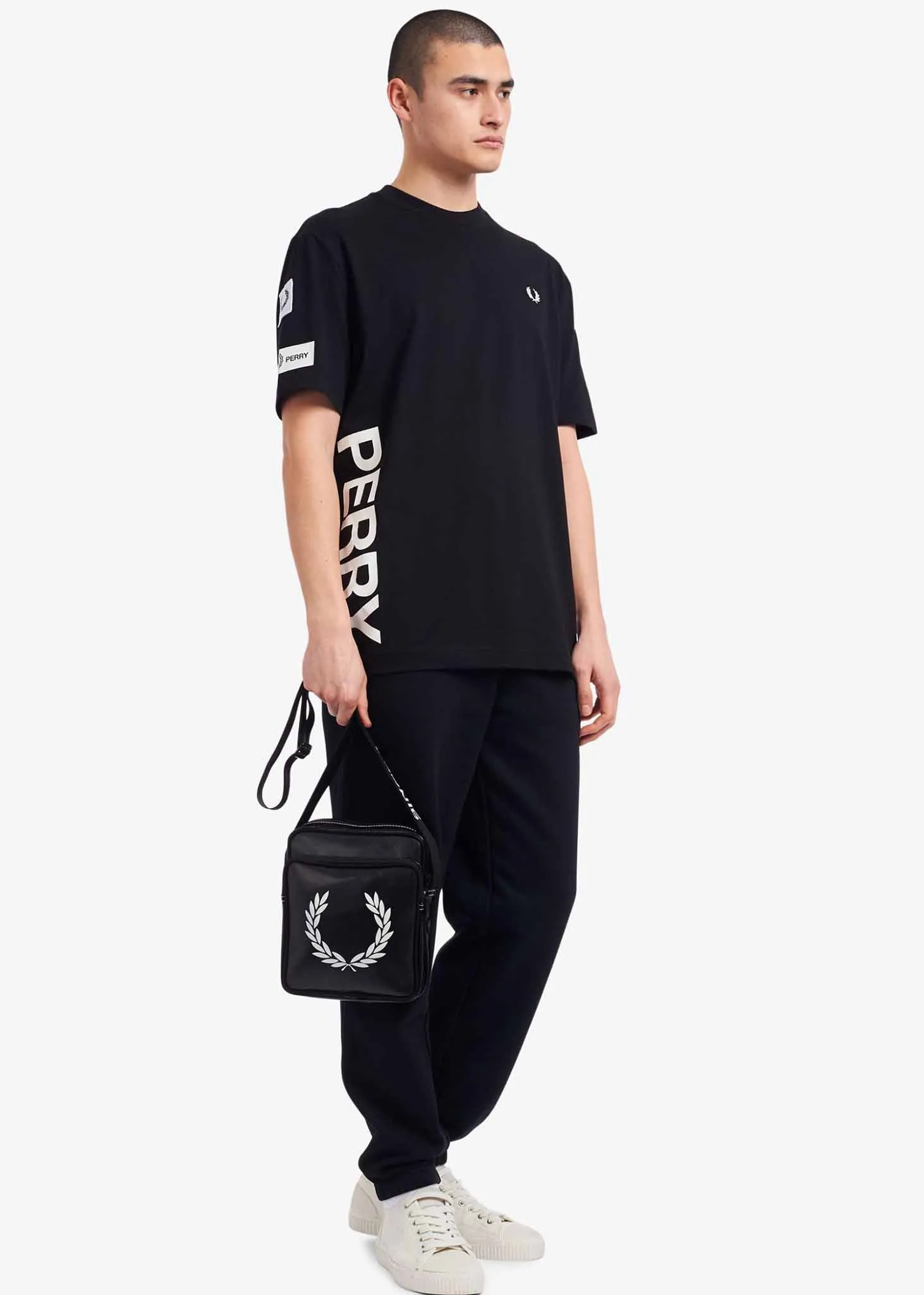 Bold branding t-shirt - black