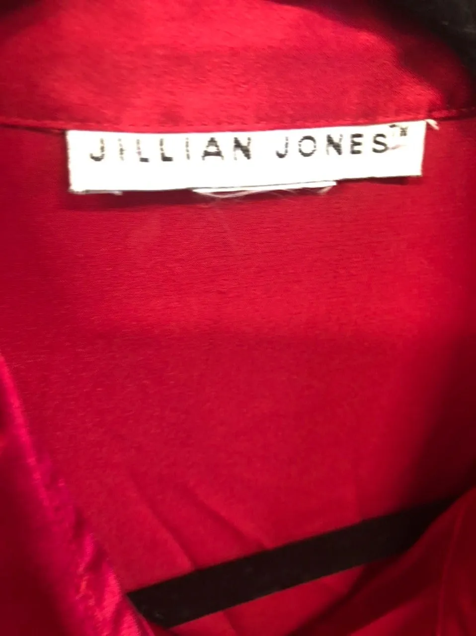 Bold Red Button Up, size L  #374