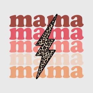 Bold Retro Mama Transfer