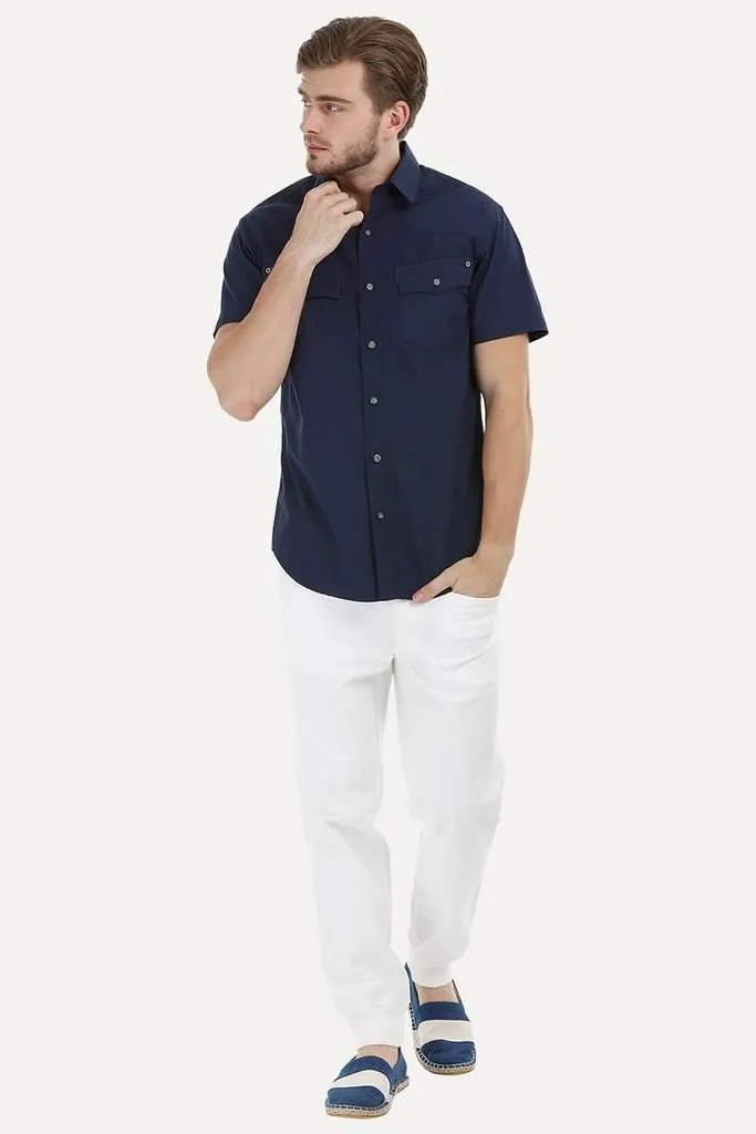 Bold Shirt with Detailed Pockets