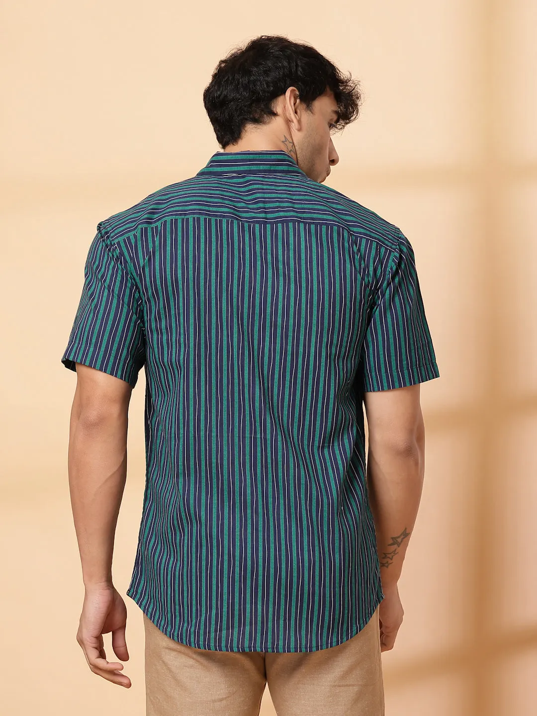 Bold Striped Cotton Shirt
