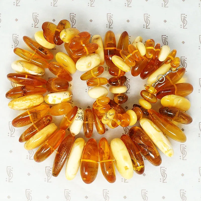 Bold Vintage Natural Amber Necklace