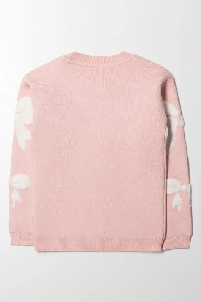 Bow Jersey Light Pink