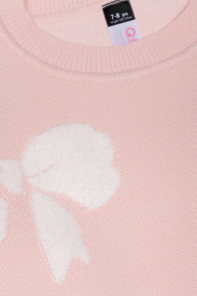 Bow Jersey Light Pink