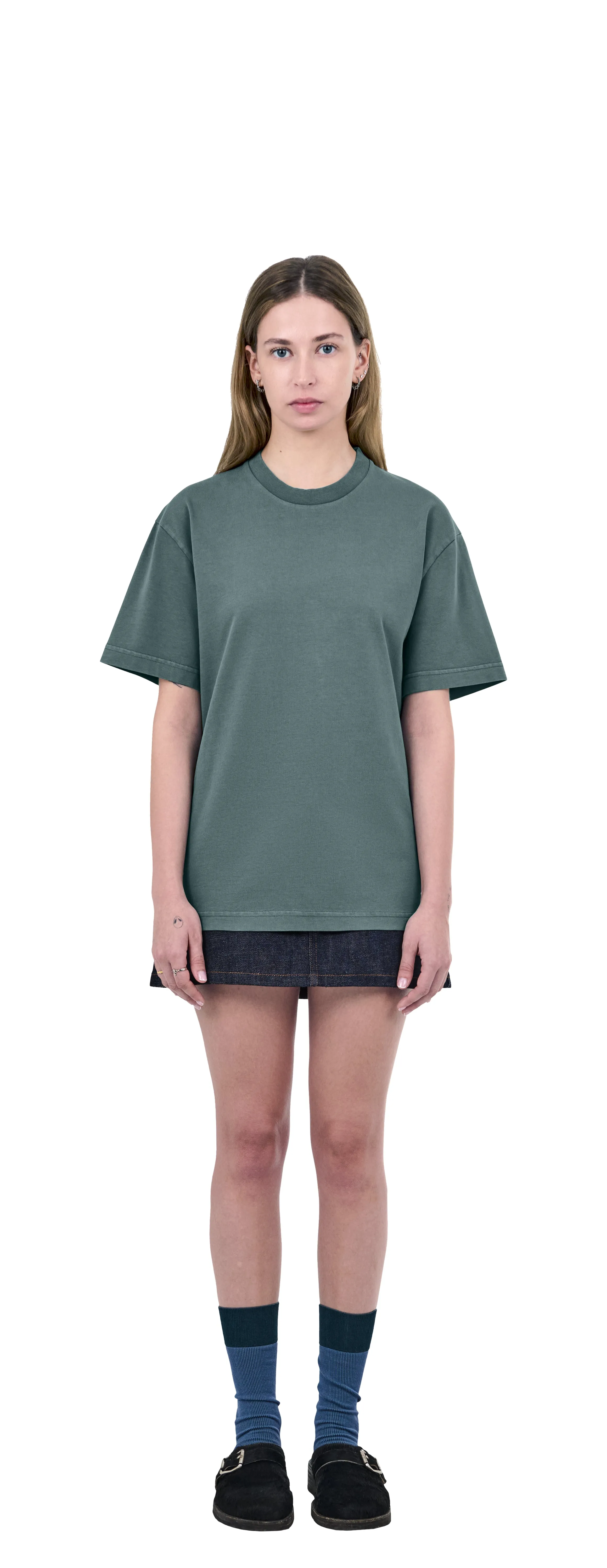 Boxy T-Shirt, Shadow Leaf