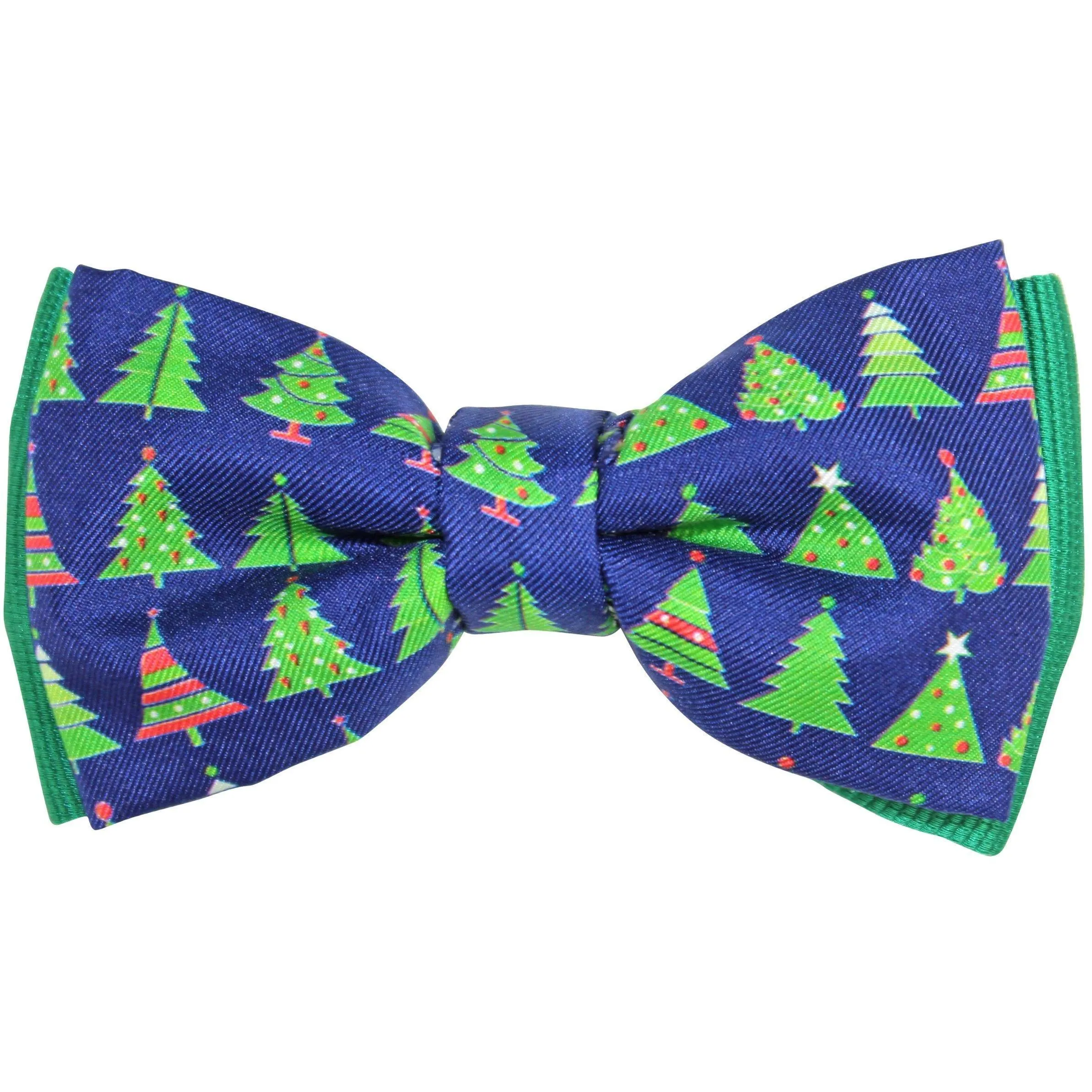 Boys Navy Christmas Magnetic Bow Tie
