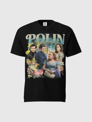 Bridgerton Polin Unisex Heavyweight T-Shirt [Black]