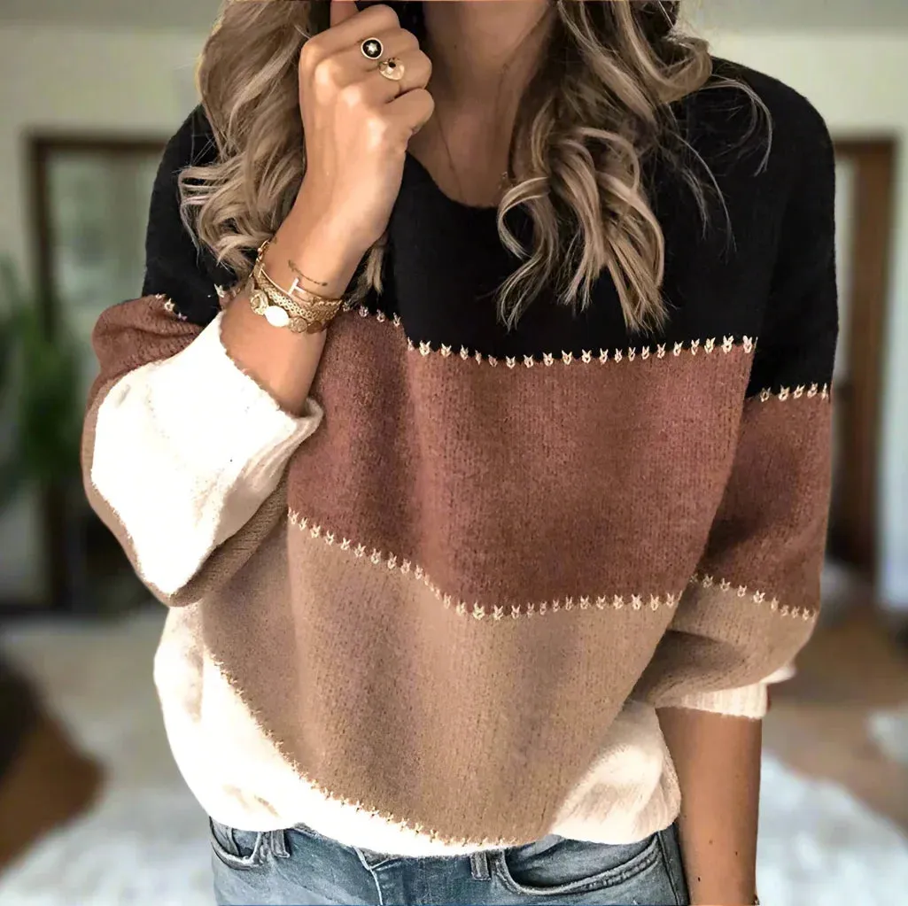 Brielle - Modern Colour-Block Sweater