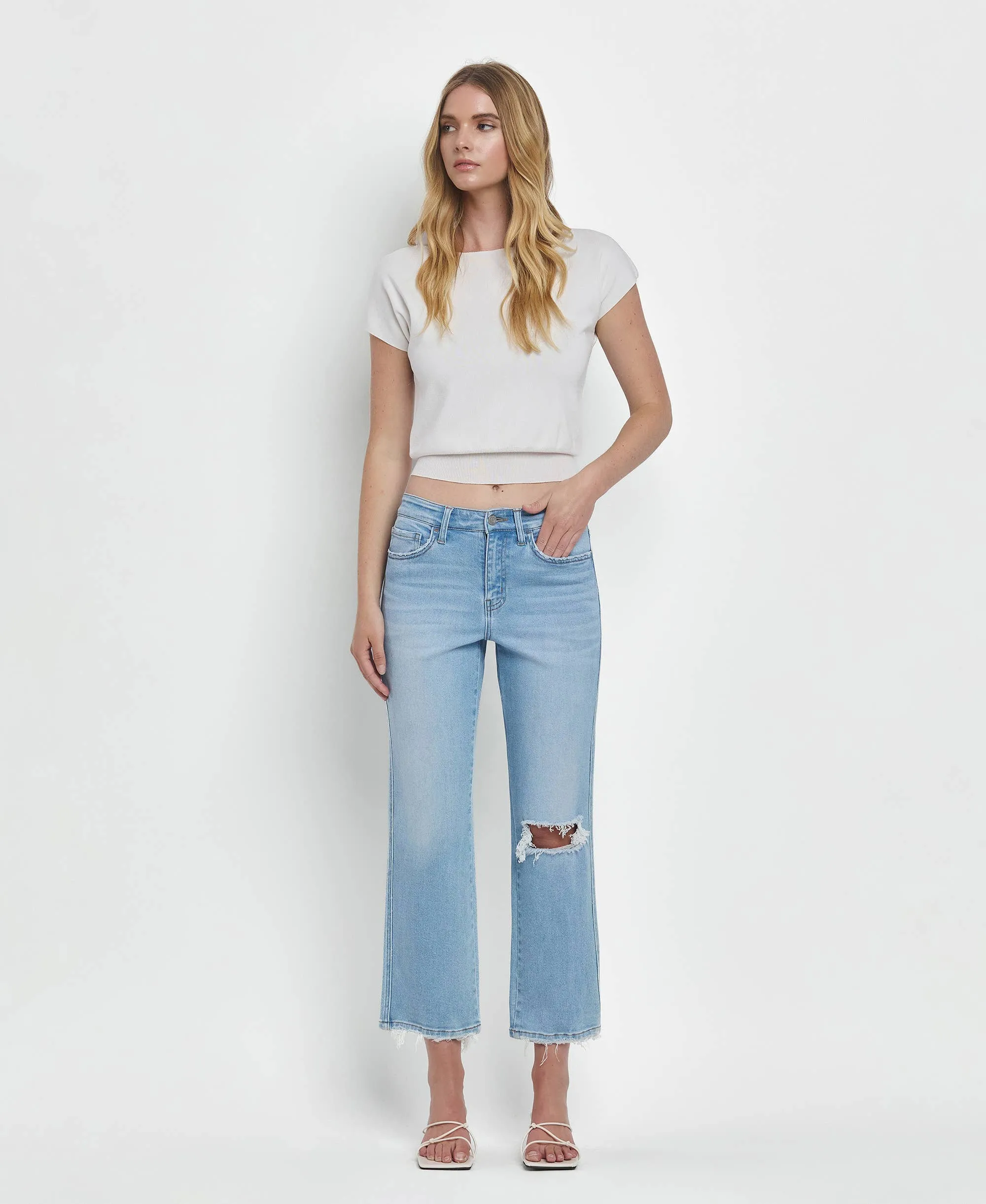 Brodie- High Rise Straight Jeans