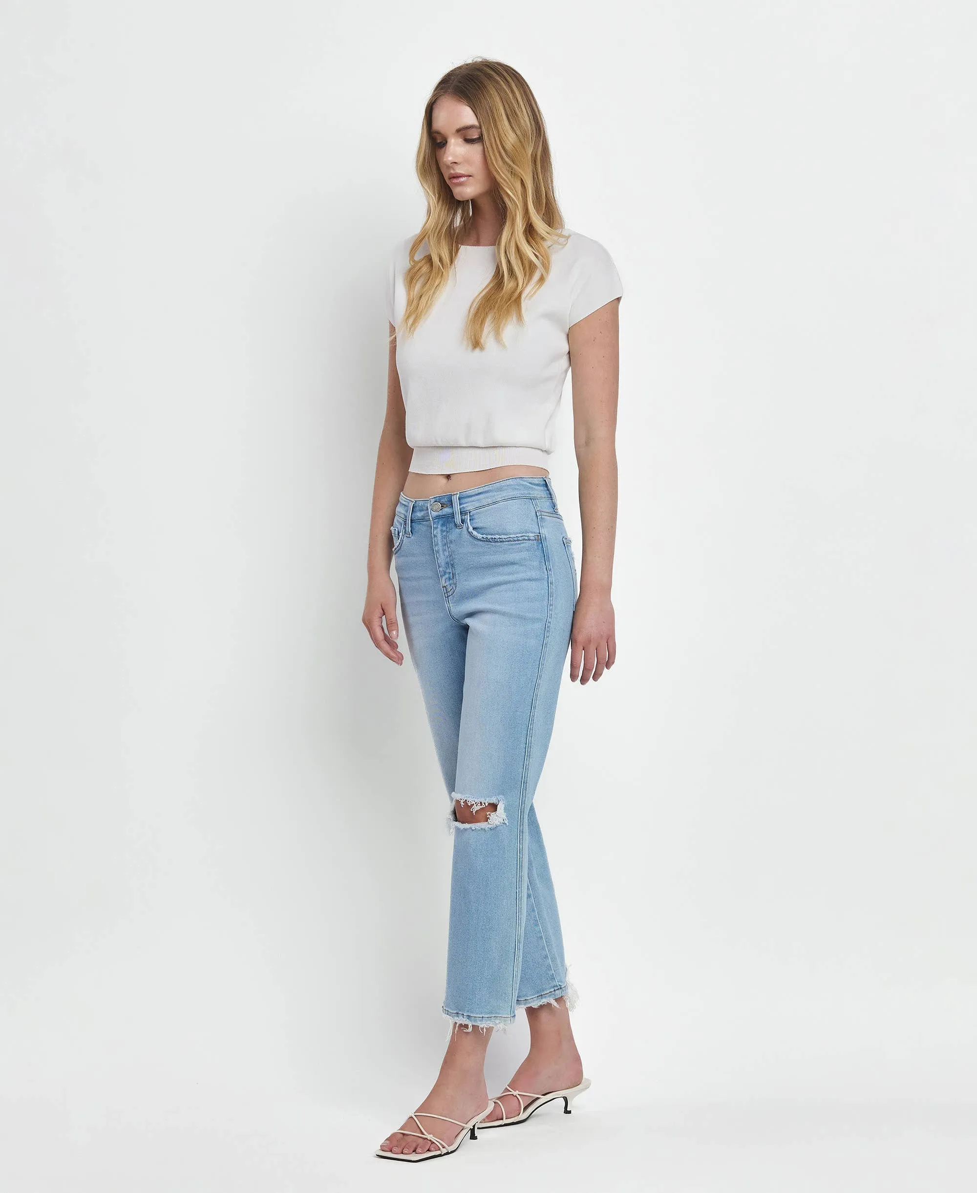 Brodie- High Rise Straight Jeans