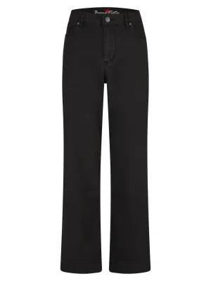 Buena Vista | Wide Leg light Denim Jeans | 014 black
