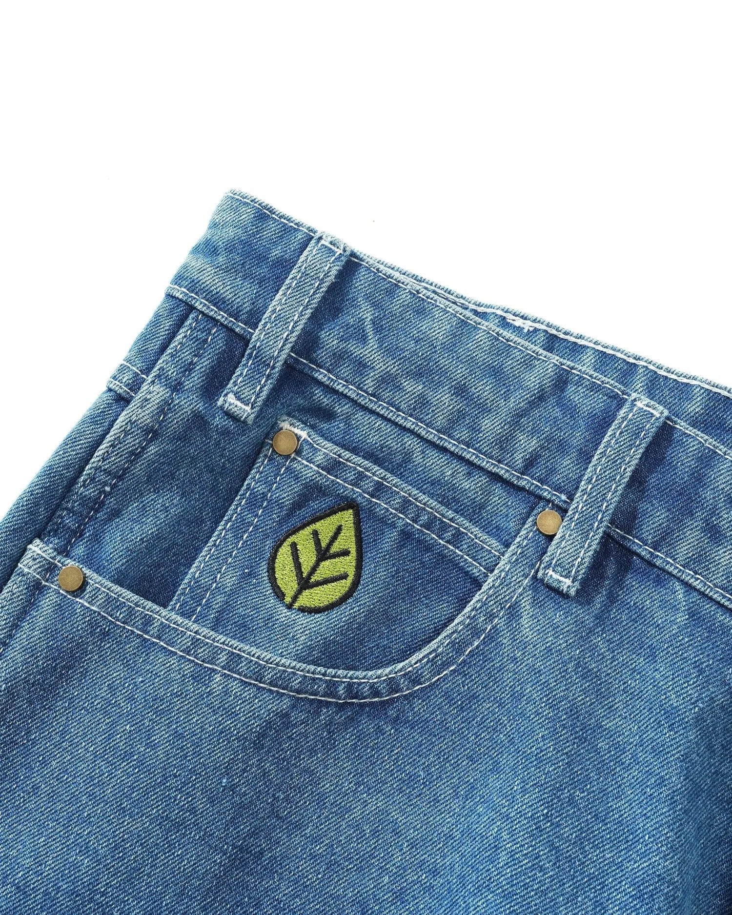 Butter Goods Weathergear Heavy Weight Denim Jeans Light Mid Blue