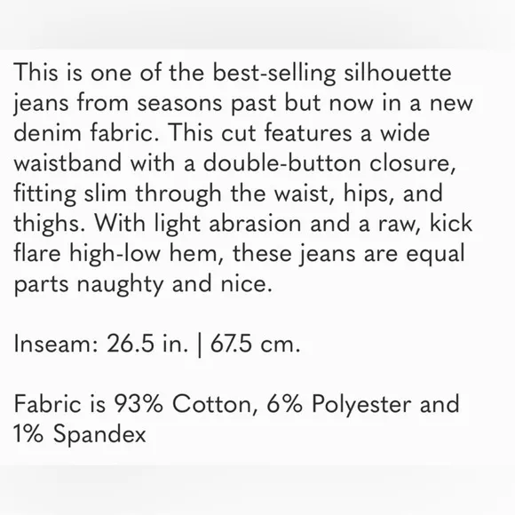 CABI HIGH-LOW CROP JEANS #6070 IN SKIP WASH - SIZE 2 - NWT!