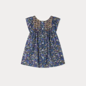 Cadelili smocked dress made with Liberty fabrics