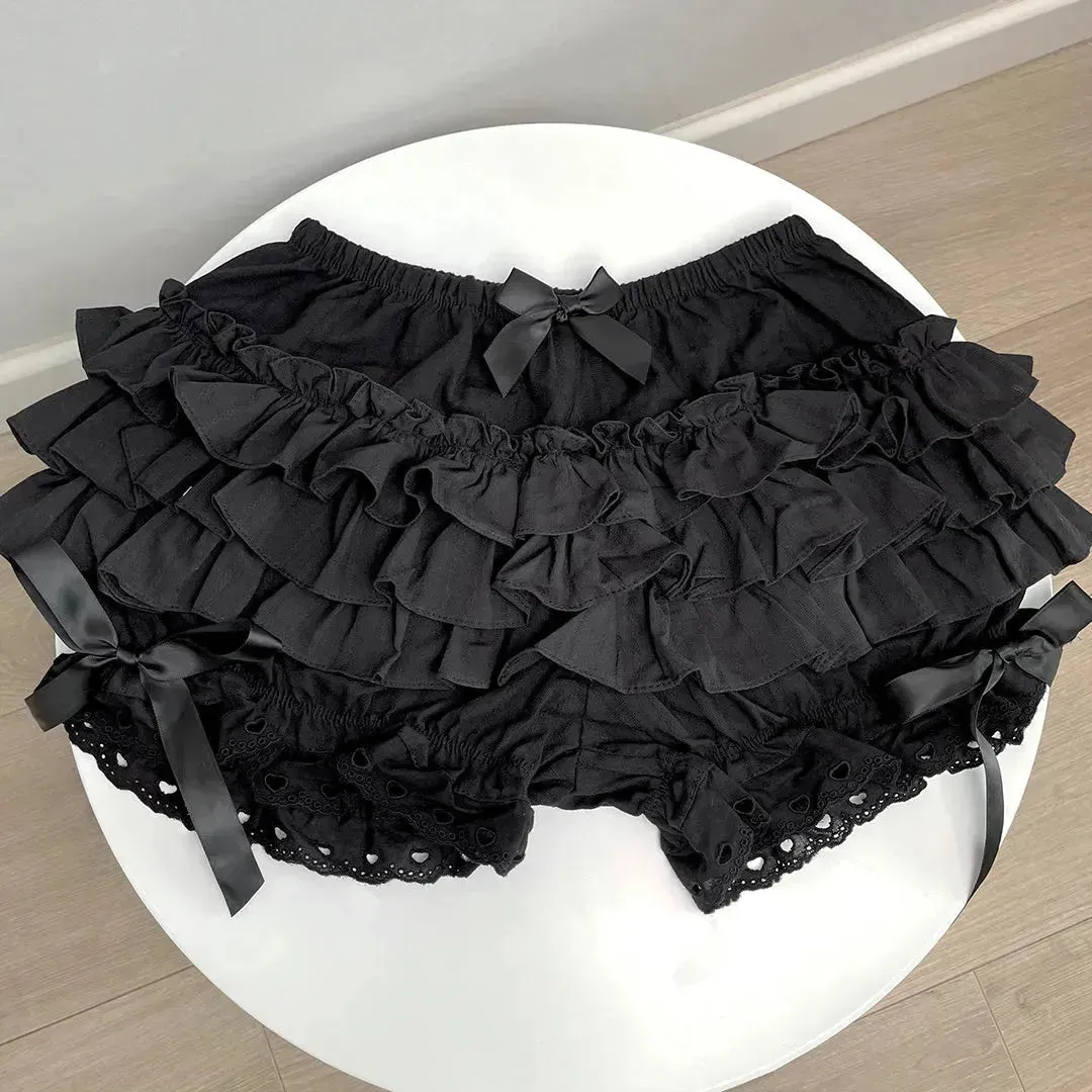 Cake Princess Skirt Mini Multi Layered Pants