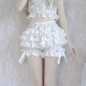 Cake Princess Skirt Mini Multi Layered Pants