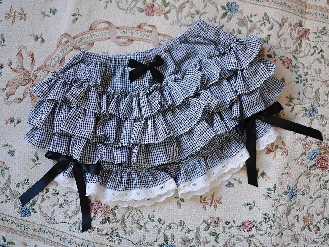 Cake Princess Skirt Mini Multi Layered Pants