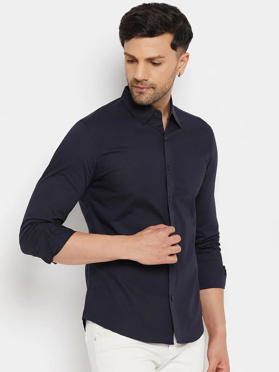 Camla Navy Shirts For Men