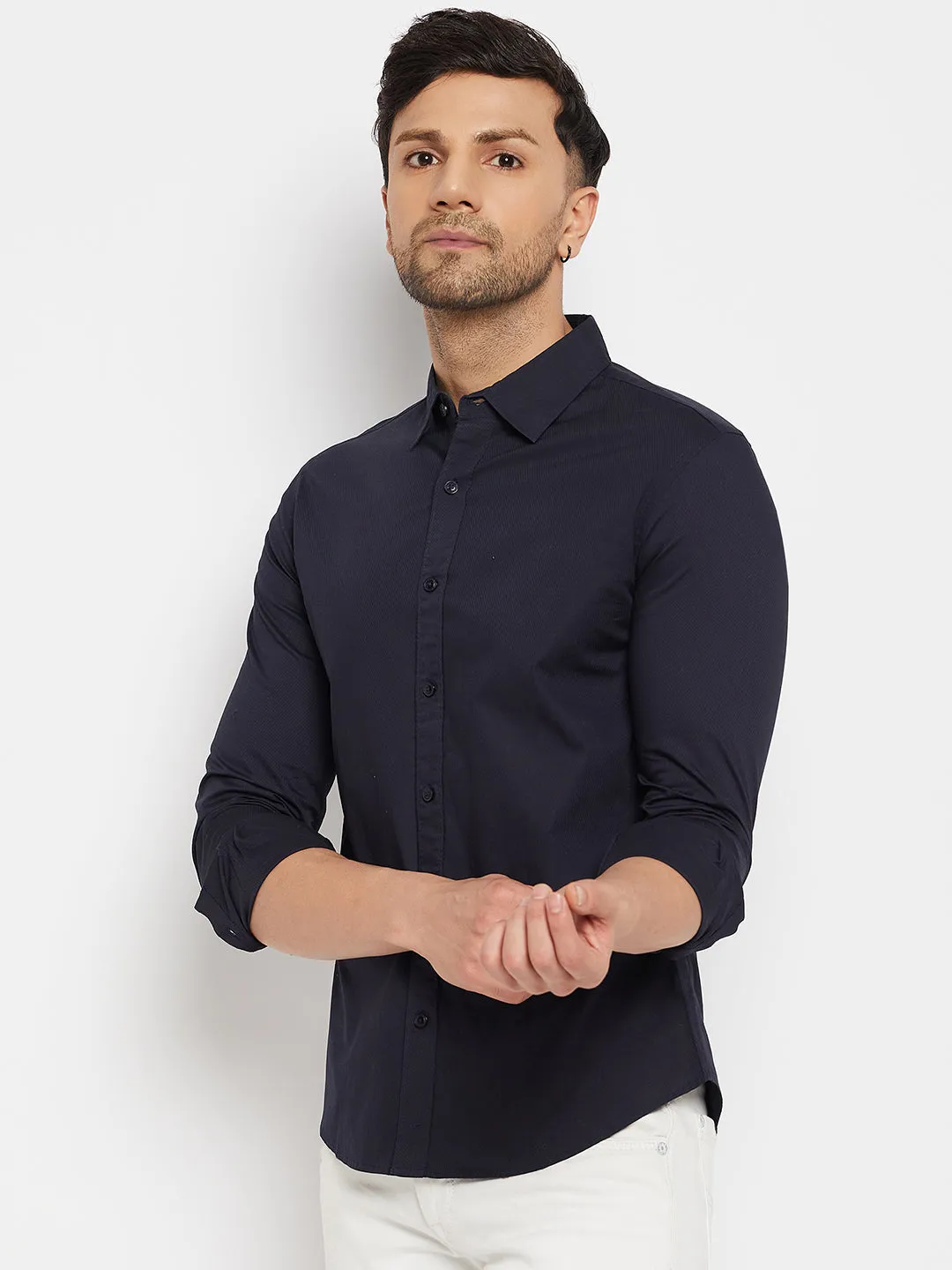 Camla Navy Shirts For Men