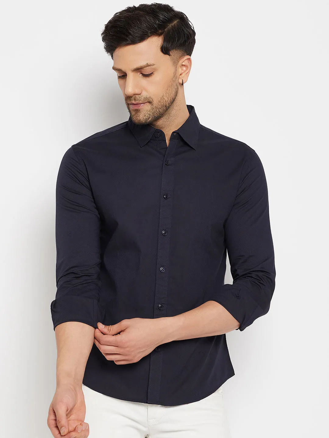 Camla Navy Shirts For Men