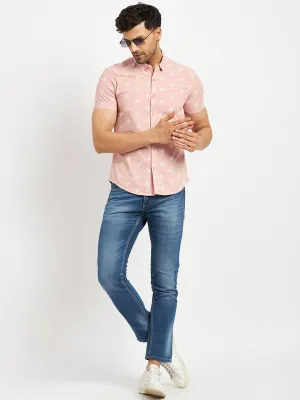 Camla Peach Shirts For Men