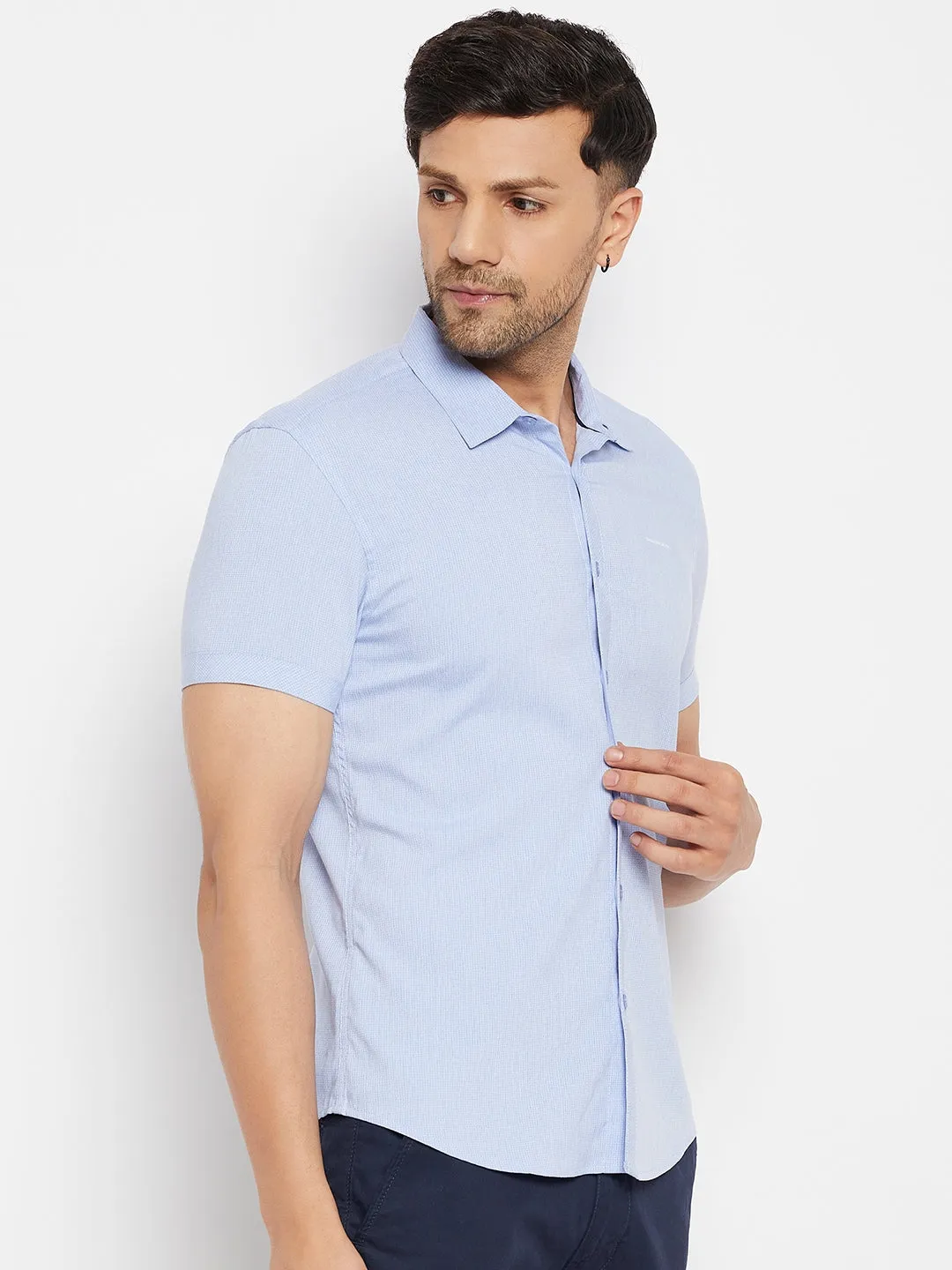Camla Skyblue Shirts For Men