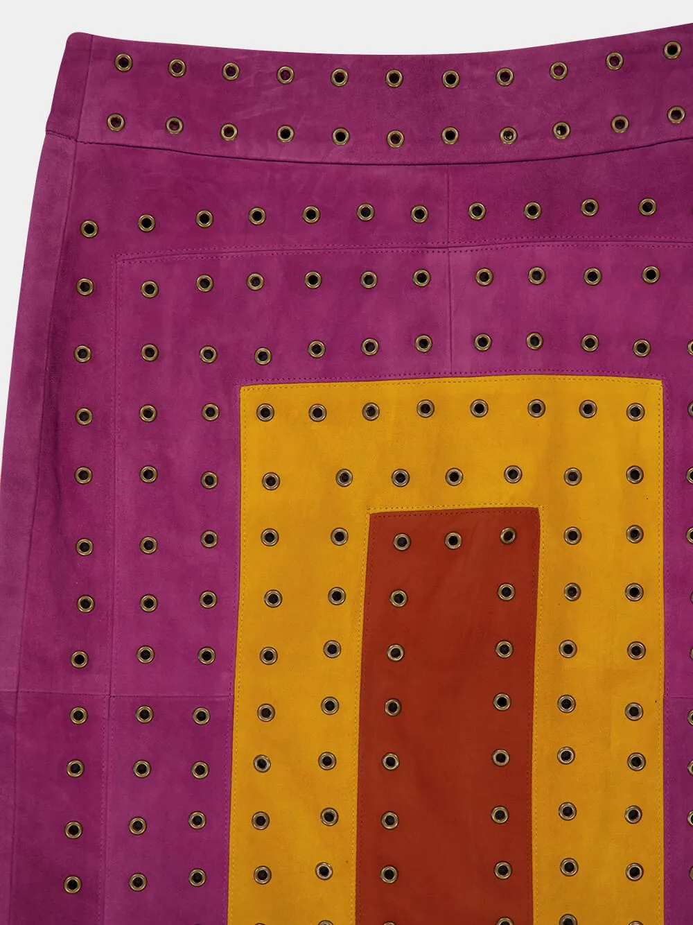 Campfire Purple Potion Suede Skirt with Fringes